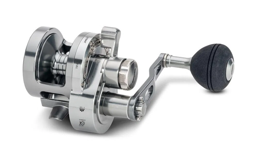 Full Metal Jig SD-4001LH, Jigging-Multirolle, Aluminium-Gehäuse, Meeresangel, Linkshand, Norwegenrolle, Multirolle