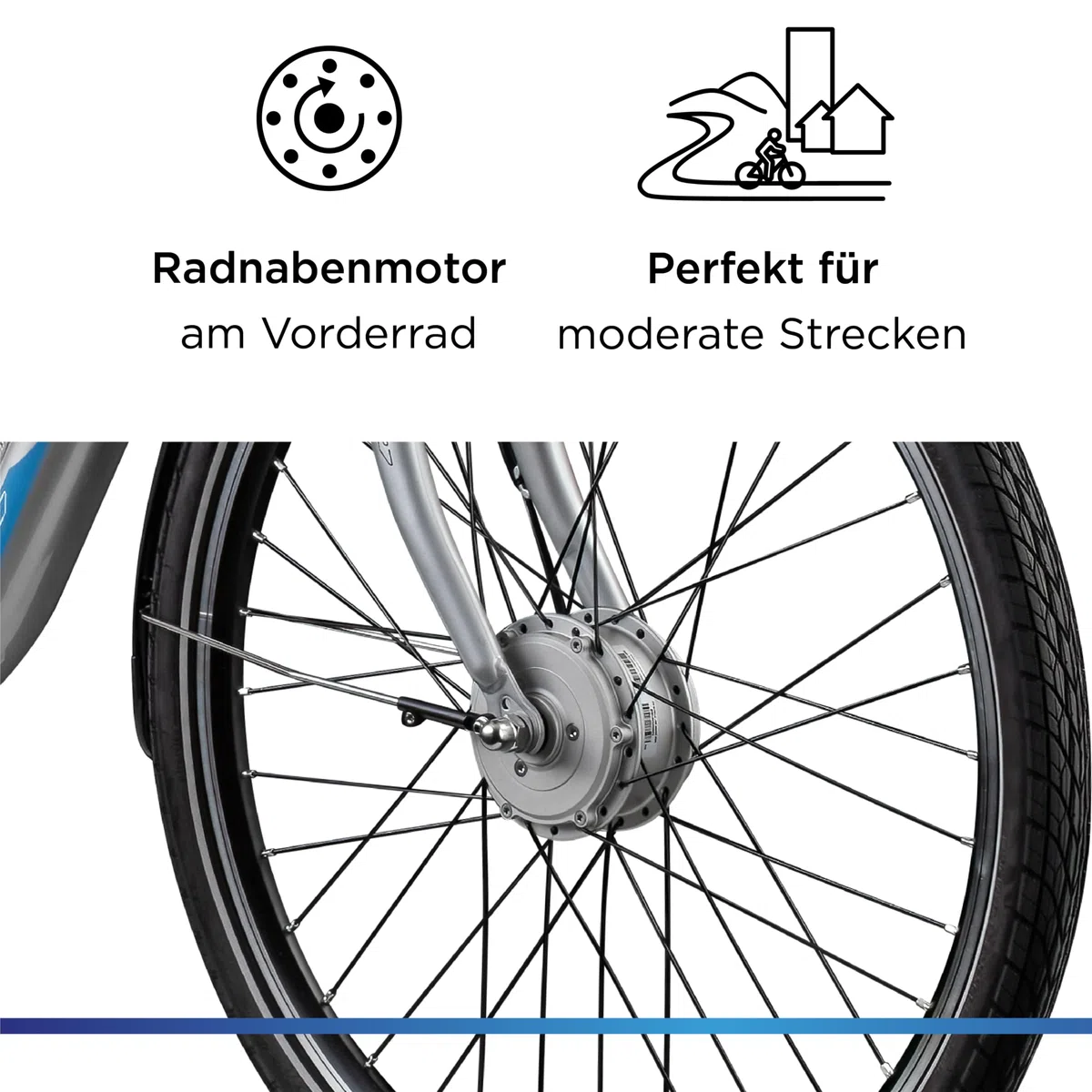 ZÜNDAPP E Bike 26 Zoll Fahrrad Damen Ebike 26 Zoll Green 2.7 Elektrofahrrad Pedelec Cityrad Hollandrad