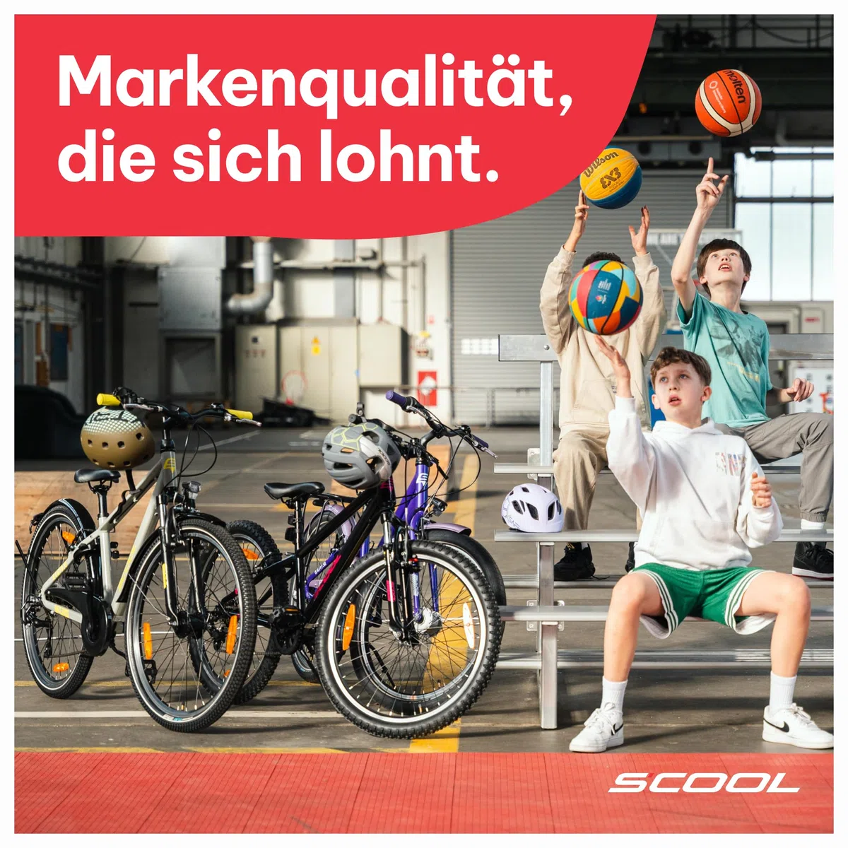 S’COOL Kinderfahrrad 20, 24, 26 Zoll, 6-Gang Kettenschaltung, troX, Körpergröße 115–165 cm, 6–14 Jahre, Gelände & Freizeit, für Jungen & Mädchen