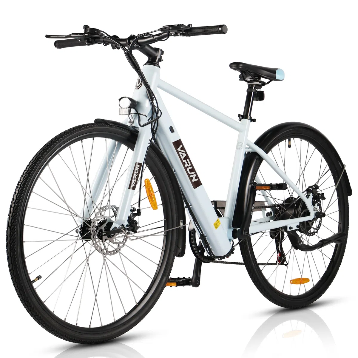 VARUN E Bike, 28 Zoll E-Bike Damen Herren mit 36V 360Wh Akku, Drehmomentsensor, 80KM Reichweite, Elektrofahrrad mit LCD-Display, 3 Fahr Modi, CE-Zertifiziert Citybike, Pendler E-Fahrrad