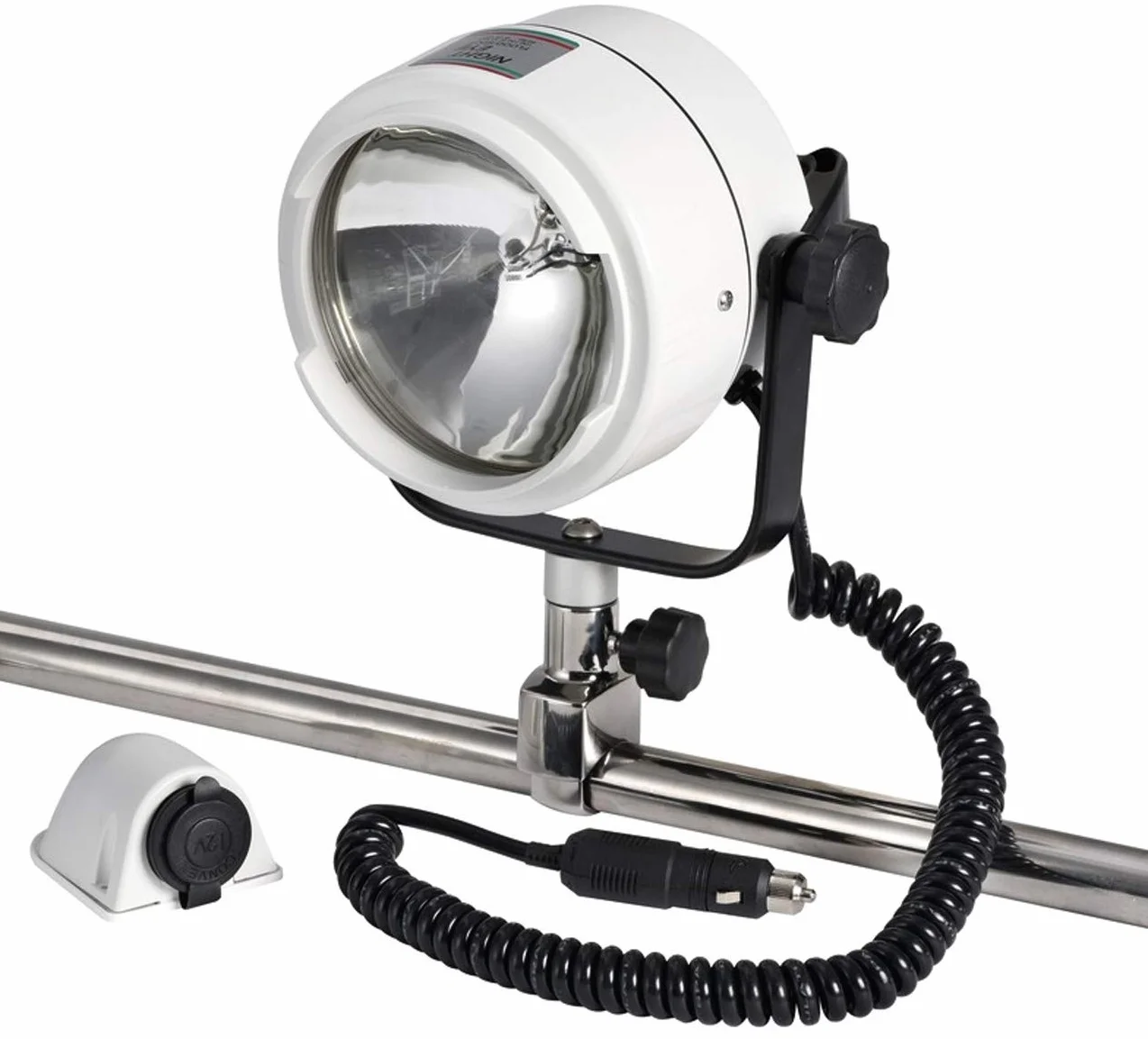 Osculati Night Eye Scheinwerfer, Messing verchromt 12 V