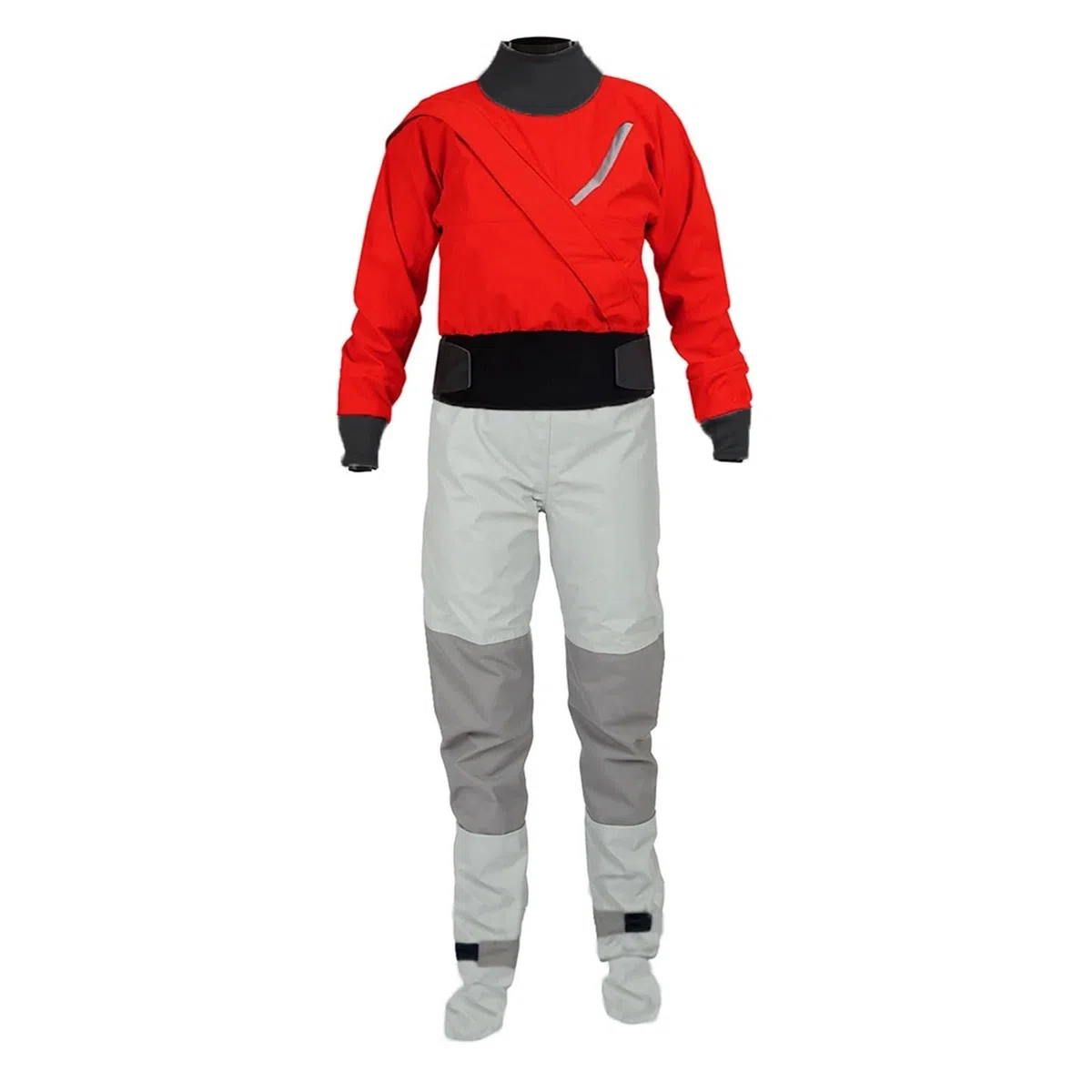 Trockenanzug Damen Kajak Latex Trockenanzug Wasserdichtes Material Stoff Surfen Rafting Tauchen Sport und Freizeit 3-lagig