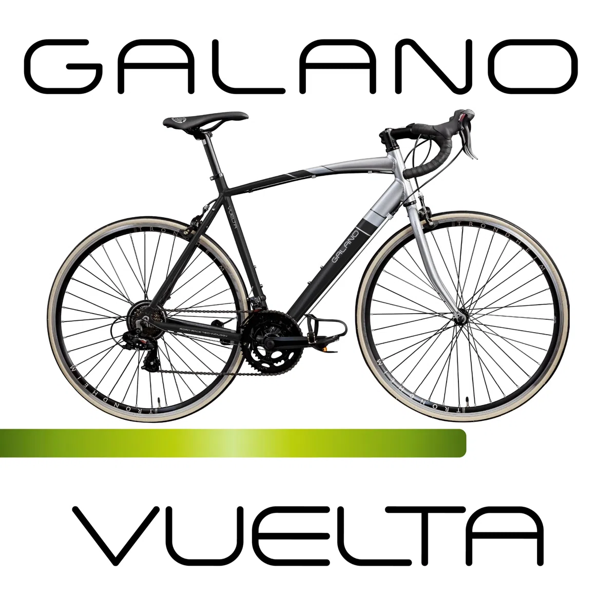 Galano Vuelta STI Rennrad für Damen und Herren ab 150 cm, 28 Zoll mit 14 Fach Fahrrad Schaltung Road Bike, Pedale mit Pedalhaken, Rennfahrrad mit schmalen Reifen
