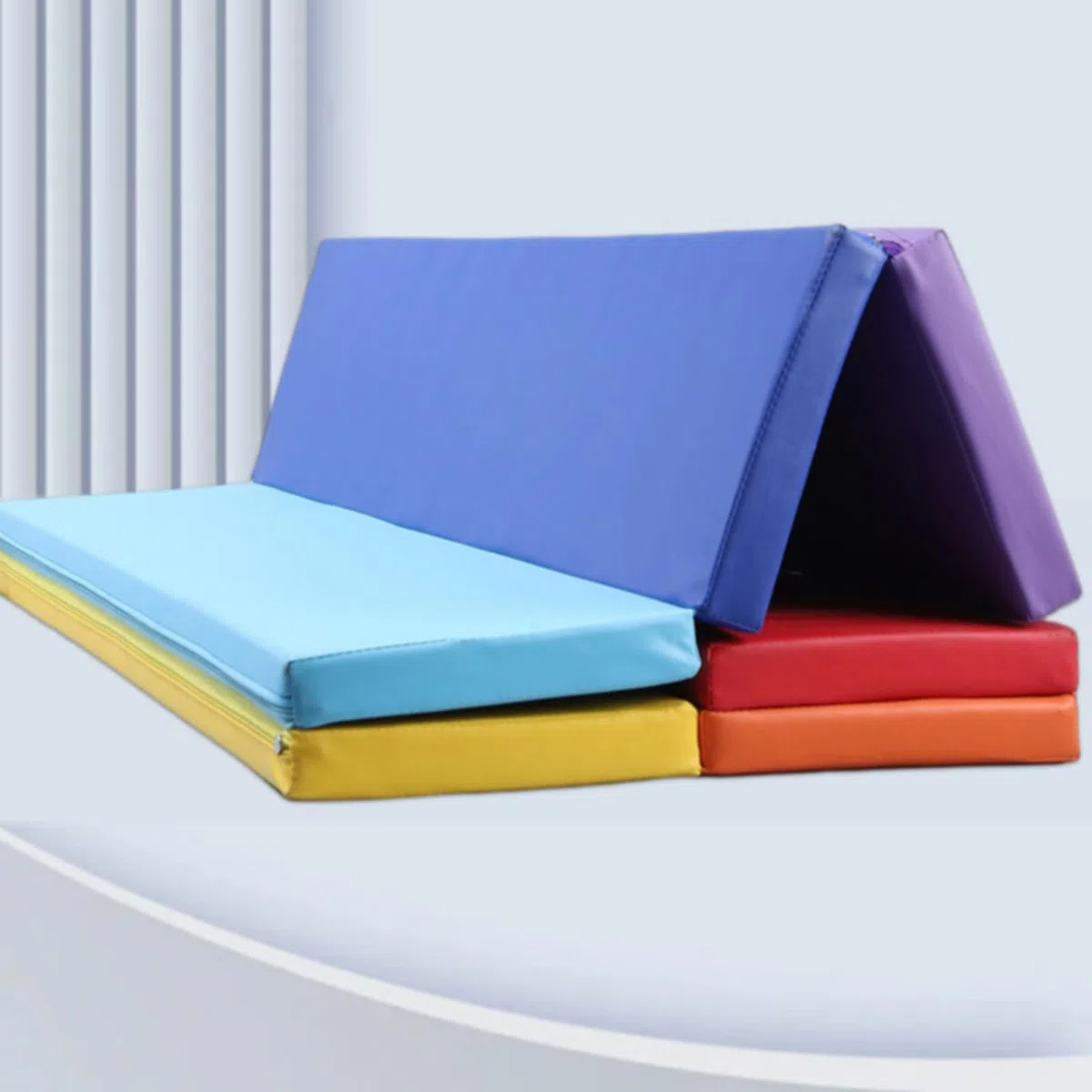 Milageto Faltbare Sportmatte faltbar klappbare Gymnastikmatte gepolstert klappbare Sportmatte für Gymnastik, Zuhause