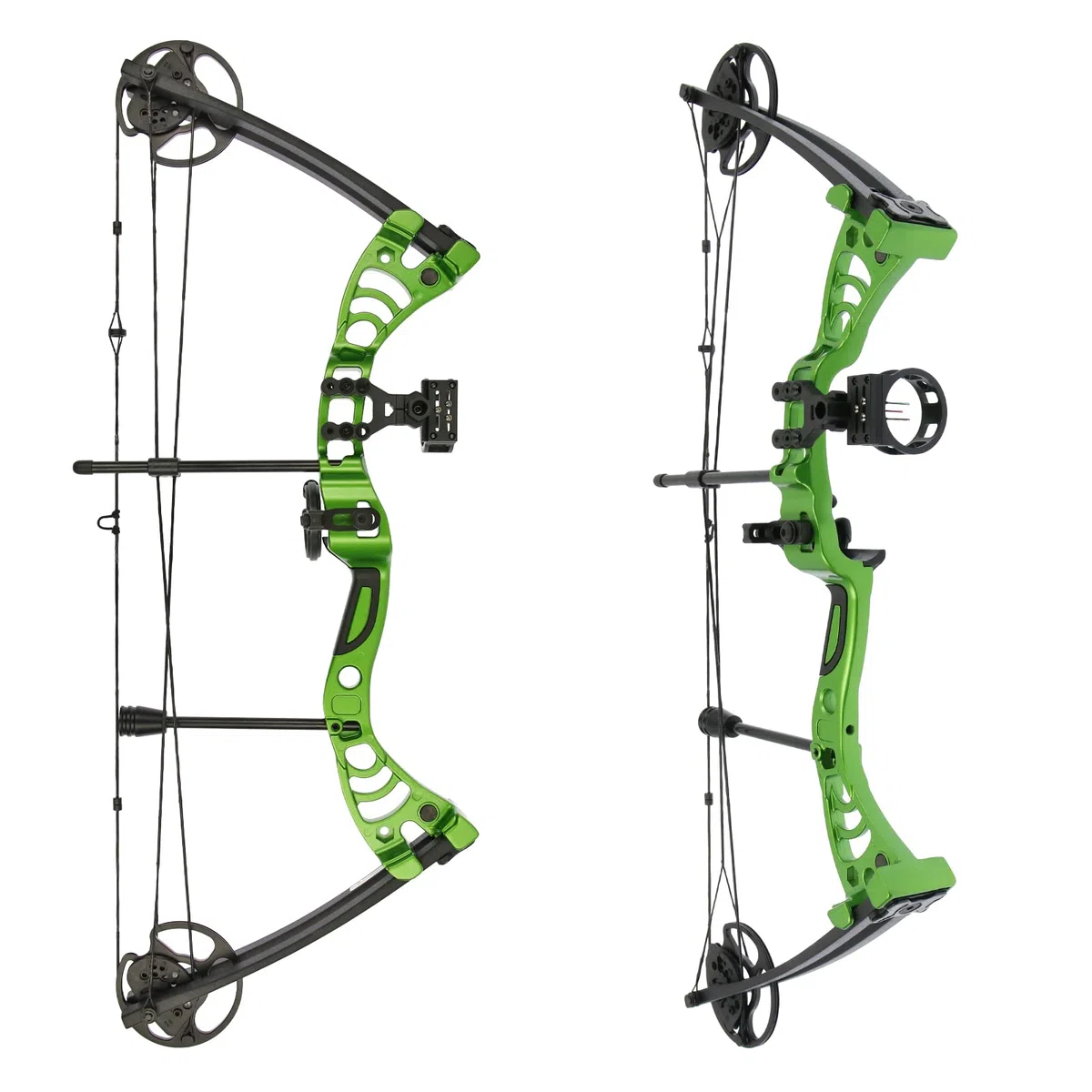Drake Gecko RTS, 30–55 lbs, Compoundbogen, Farbe: Grün | perfekt für Jugendliche und Erwachsene, ein echter Hingucker im Bogensport