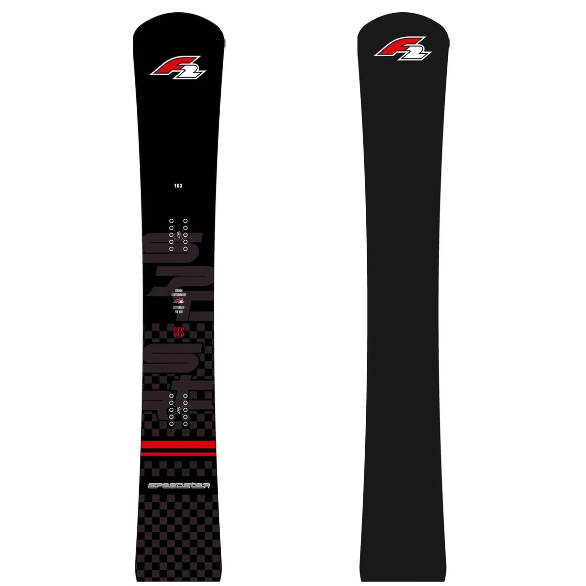 F2 Snowboard Speedster GTS Race Größe wählbar Schwarz 2023/24