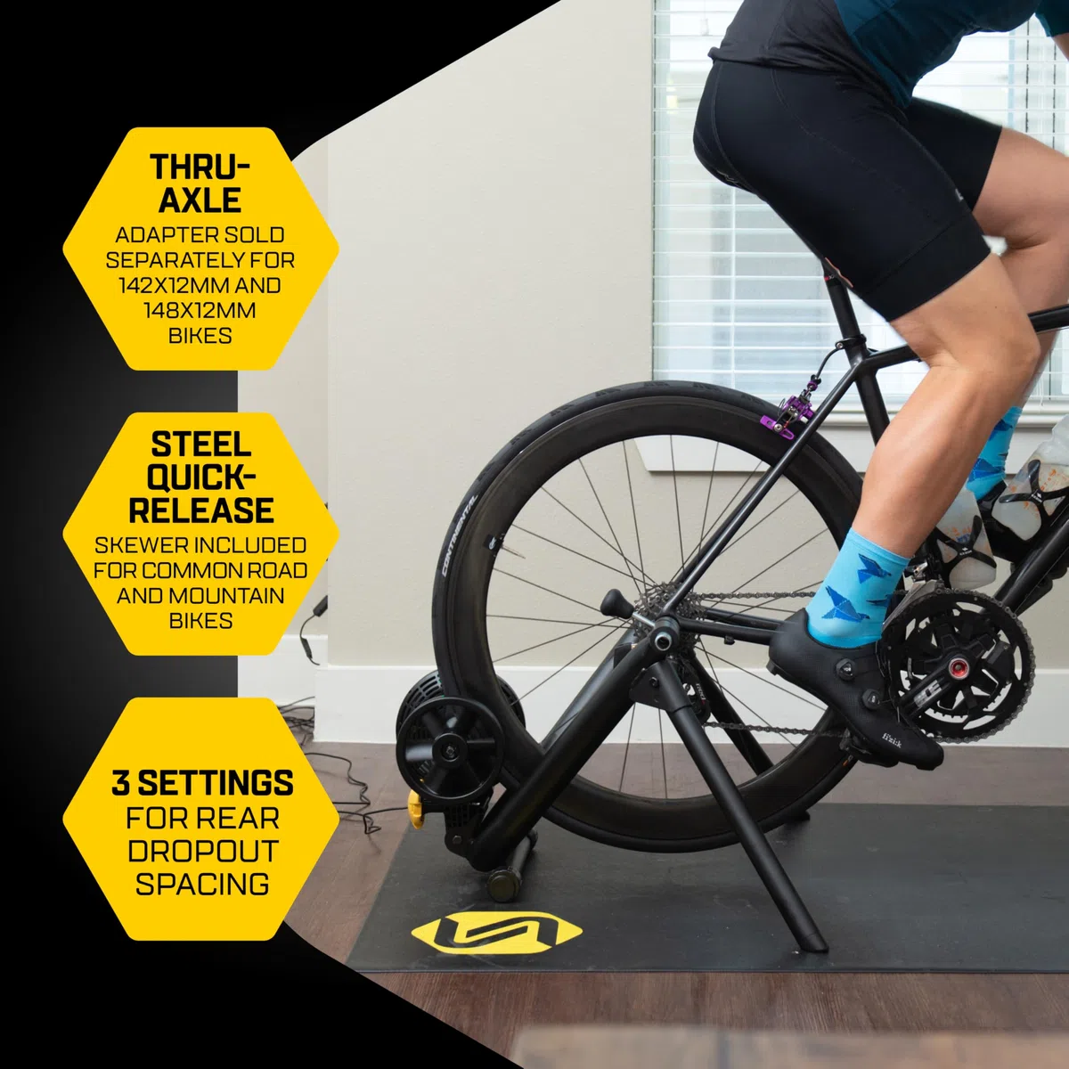 Saris M2 Smart Indoor Elektromagnetischer Widerstand Fahrrad Trainer, kompatibel mit Zwift App