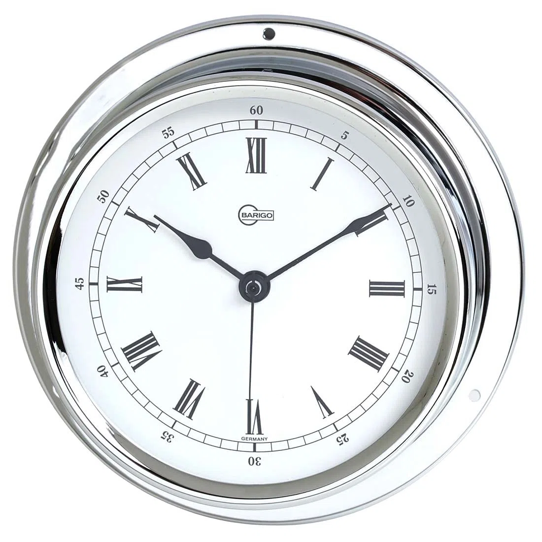 Barigo Regatta 684cr Schiffsuhr Chrom römisch 120mm