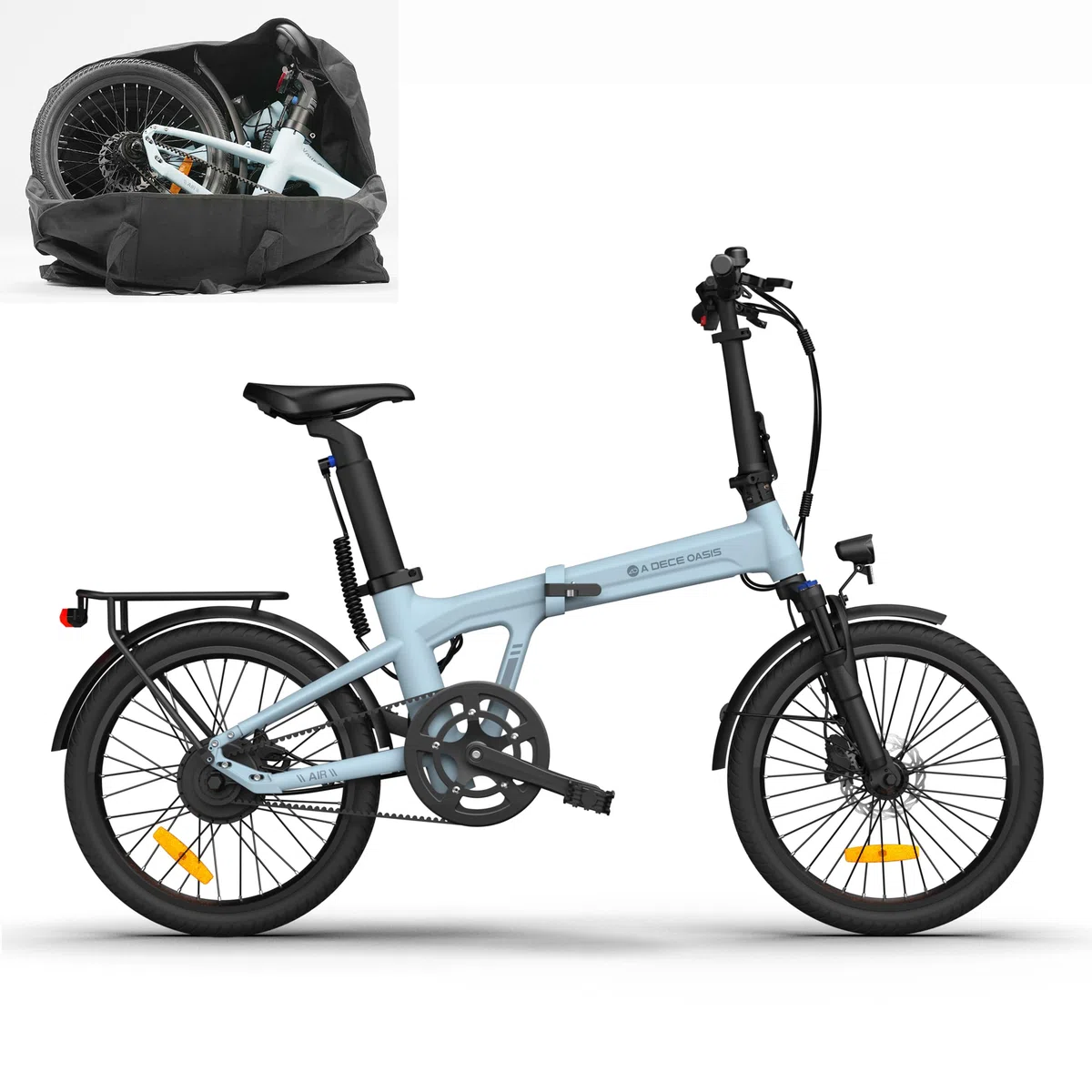 ADO E-Bike Air20Pro, Electric Bikes,klapprad e-Bike,Riemenantrieb,Pedelec 20 Zoll, 2 Gang, ADO Smart APP,BAFANG Bürstenloser Motor,2,4-Zoll-IPS-Display,ebike Damen/Herren