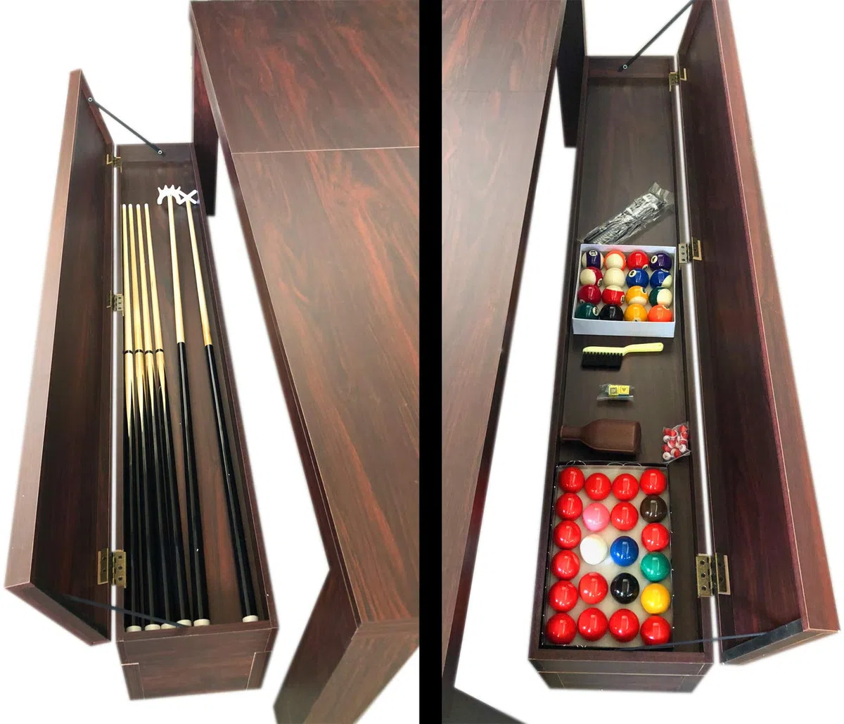 Simba Srl Billardtisch Billard 7 FT Billard-Spiel mit Tischplatte und Containerbänke Neue