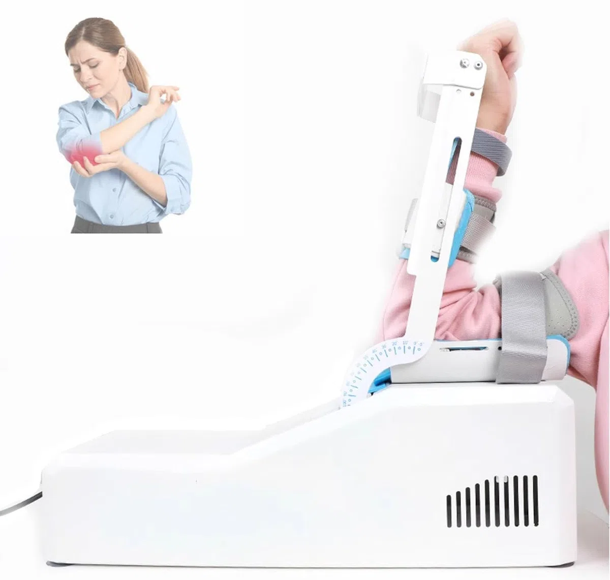 Elektrisches Gerät Zur Rehabilitation des Ellenbogengelenks, Fernbedienung, Ellenbogen-Arm-Trainingsgerät, Elektrisches Gerät Zur Rehabilitation des Ellenbogengelenks