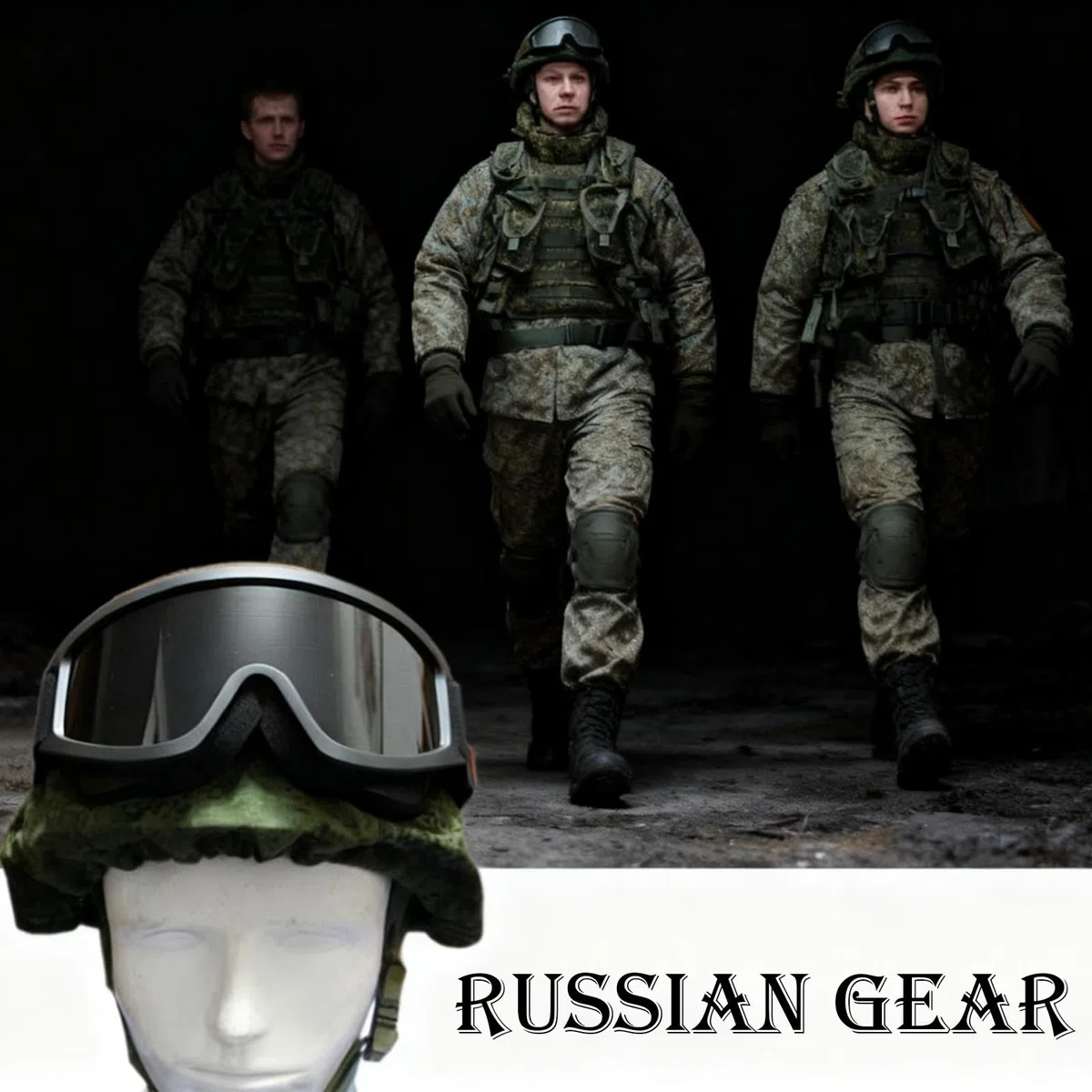 Komplettes Set Russischer Ausrüstung, Schnelle Taktische Stoßhelme, Grüne Camouflage-Cosplay-Outdoor-Feld-Airsoft-Paintball-Ausrüstung