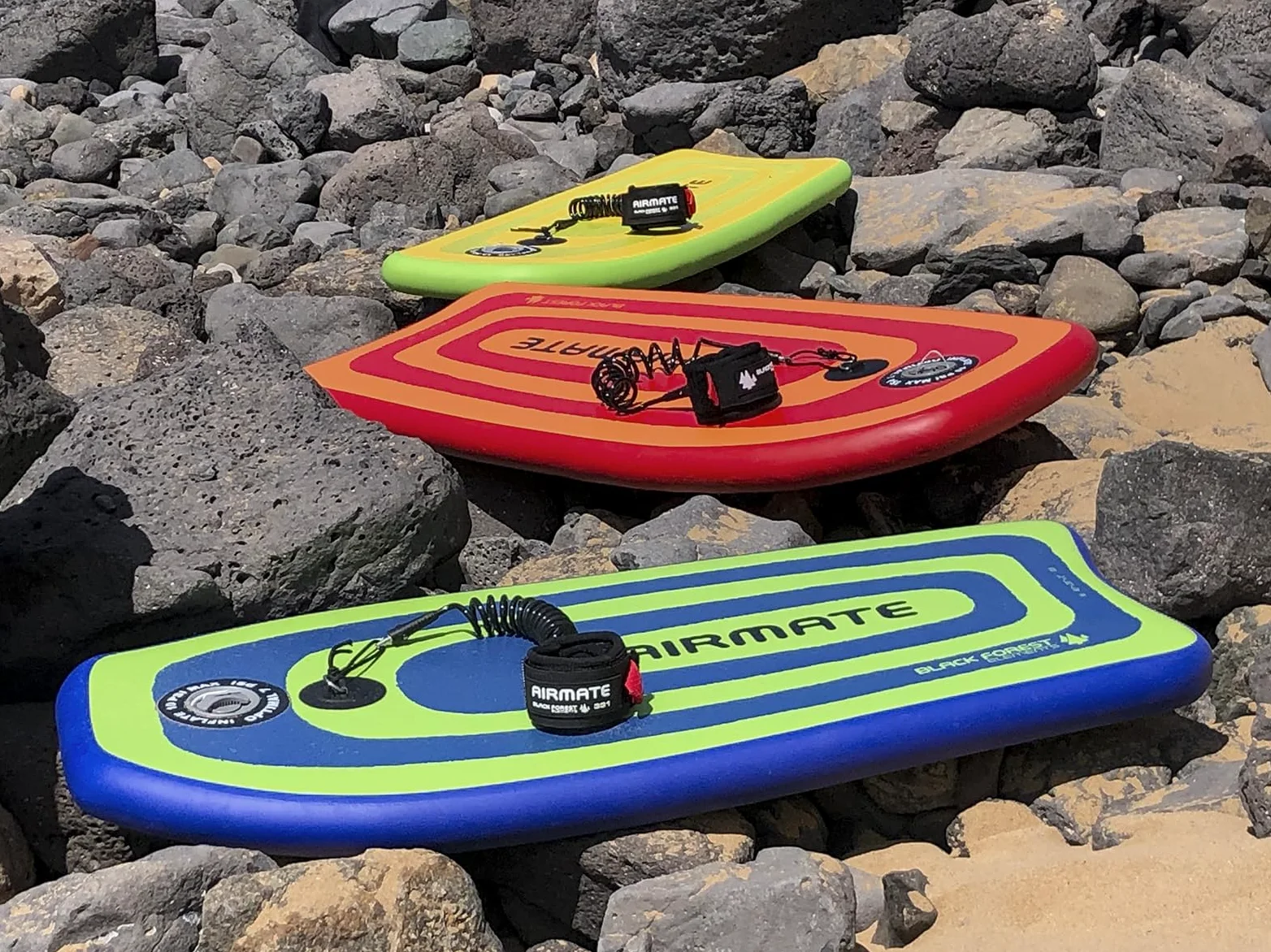 AIRMATE XL 46" Bodyboard Premium - Sportgerät für große Erwachsene 190cm+ - Aufblasbar & Kompakt - Weltweit einzigartig in 4 Größen - Seit 2012 Bewährt - 10+ Jahre haltbar