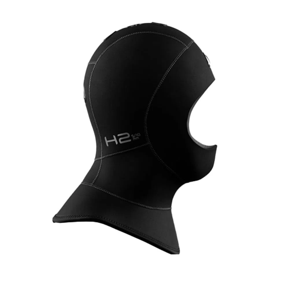 Waterproof H2 5/10 mm Polar EVOLUTED Kopfhaube mit Ventil (M) in Schwarz, Neopren, Winter, Unisex, M, Wasserfest, Kapuze, Kopfband, Kopfhaube