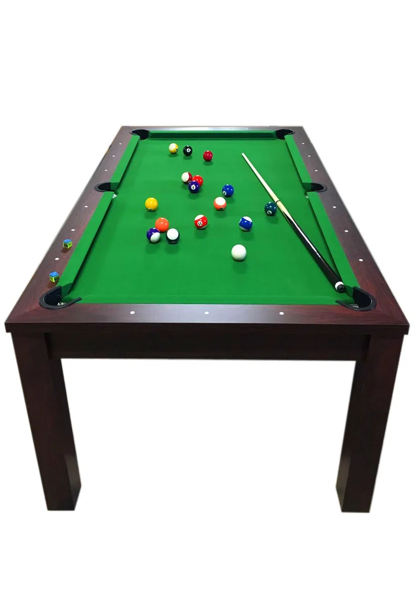 Simba Srl Billardtisch Billard 7 FT Billard-Spiel mit Tischplatte und Containerbänke Neue