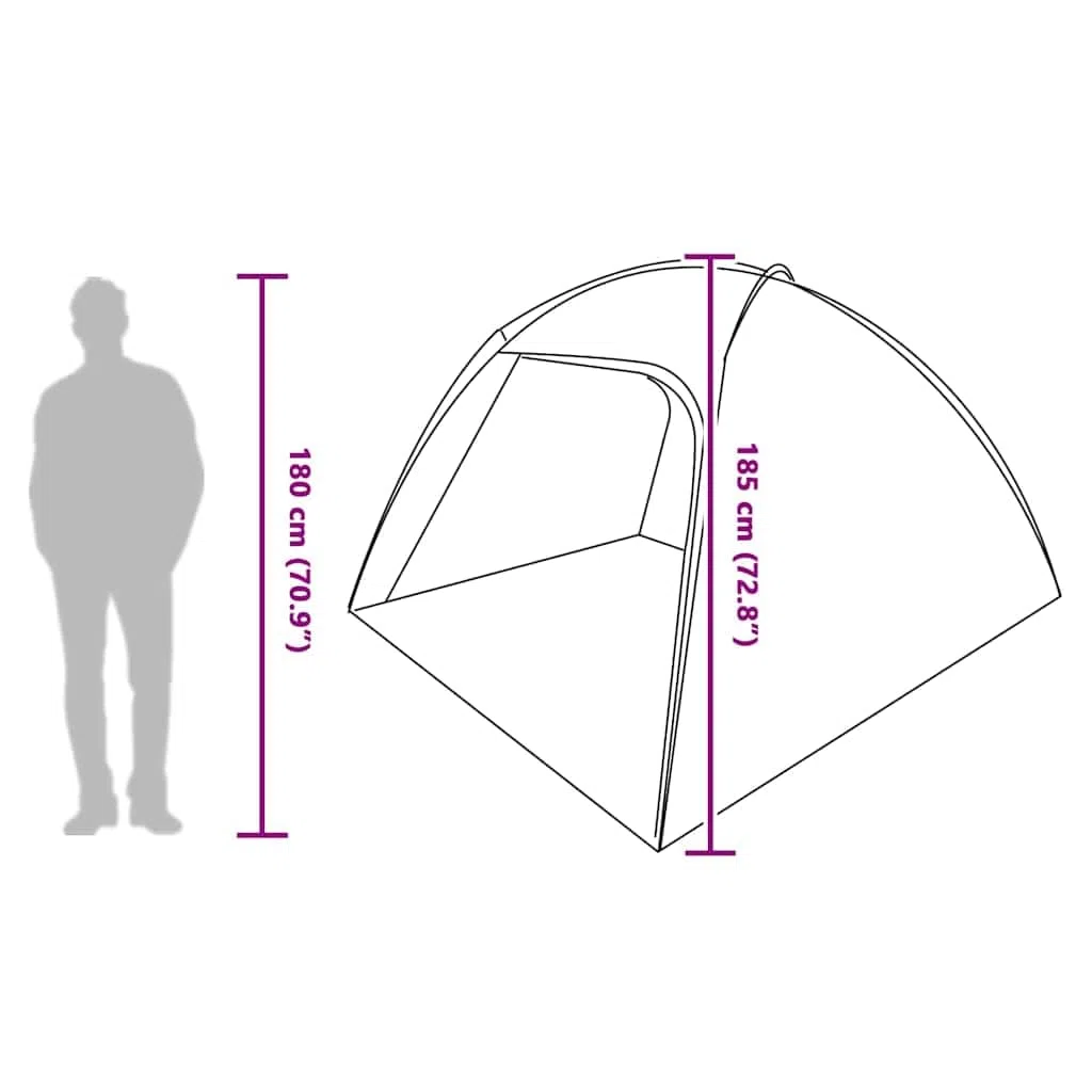 vidaXL Zelt mit Dach mit Luftentlüftung Campingzelt Outdoor- Familienzelt