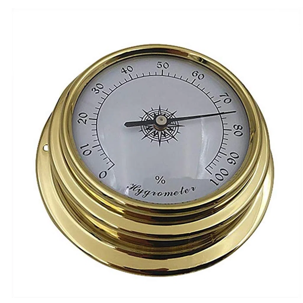 4 Zoll 4 PCS/Set Thermometer Hygrometer Barometer Uhren Uhr Kupfer für Shell Marine für Smart Hygrometer Thermometer