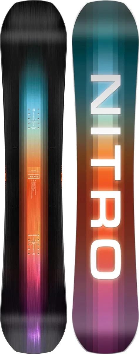 NITRO Snowboards Herren Team Board ´25, Freestyle/Freerideboard, Directional Twin, Trüe Camber