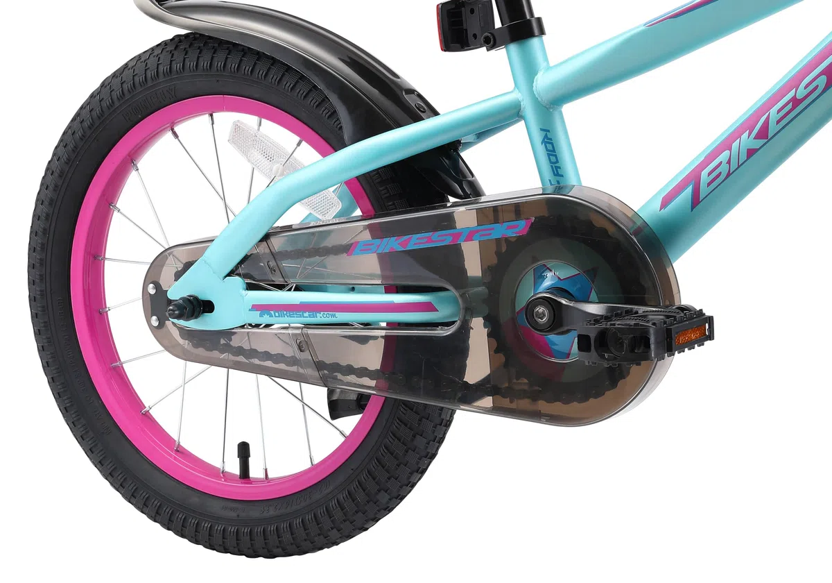 BIKESTAR Kinderfahrrad 16 Zoll für Mädchen und Jungen ab 4-5 Jahre | 16er Kinderrad Mountainbike | Fahrrad für Kinder | Risikofrei Testen