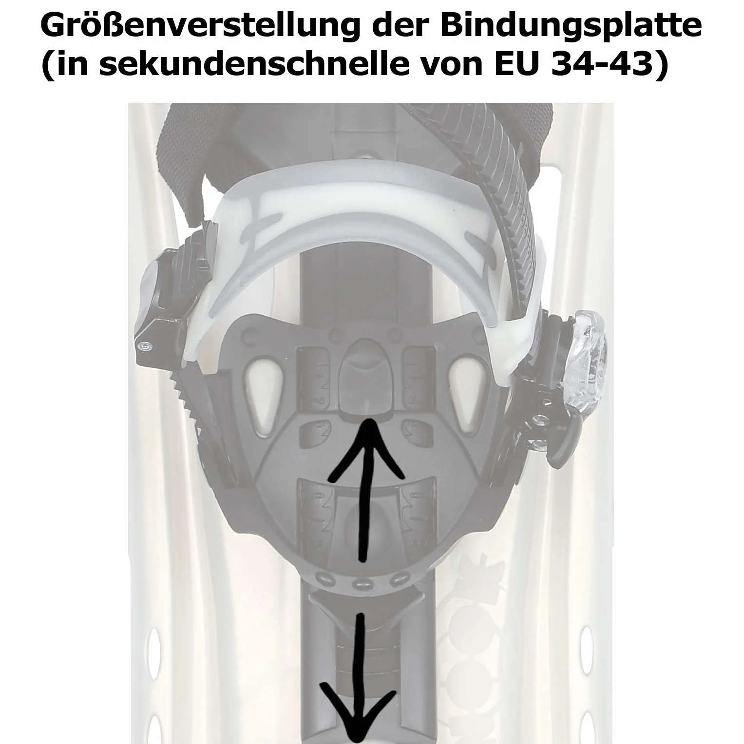 Inook AXL Schneeschuhe mit Steighilfe EU 34-42 Set mit Tragetasche, individuell verstellbar und patentierten Funktionen