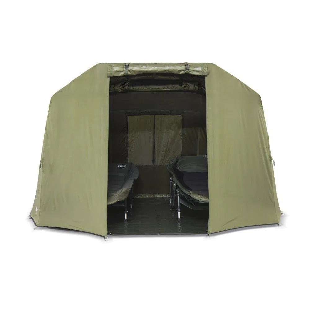 Lucx® Winterskin Überwurf Overwrap Skin für Bivvy Coon Karpfenzelt 1 bis 2 Mann (Kein Zelt nur Überwurf), Oliv Grün