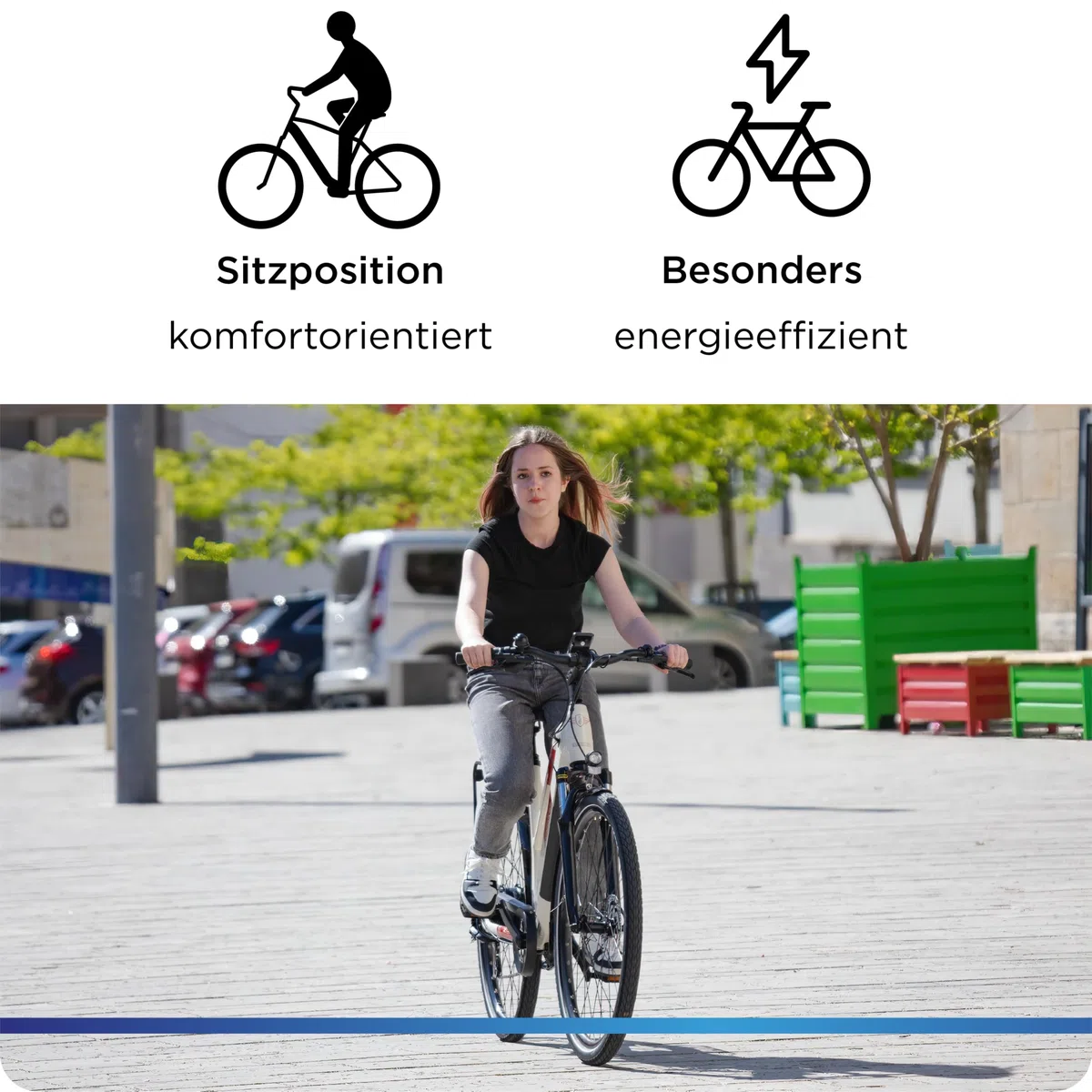 ZÜNDAPP Ebike Damen 28 Zoll Trekkingfahrrad | E Bike 8 Gänge 165-190 cm Elektro Fahrrad | E-Bike Elektrofahrrad mit hydraulischen Scheibenbremsen | Z810