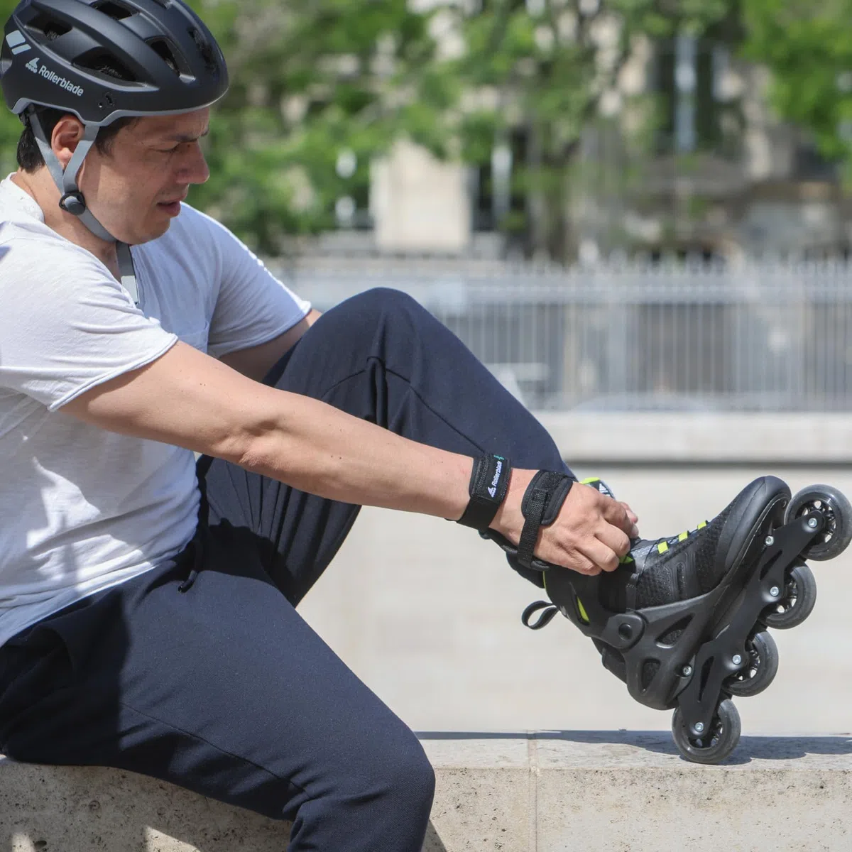 Rollerblade MACROBLADE 84 BOA, Inline-Skates für Männer, Fitness Inliner, Schwarz/Lime