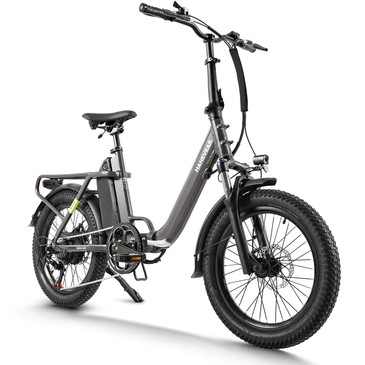 HANEVEAR H6-Light E Bike Klapprad, Elektrofahrräder mit Drehmomentsensor | 48V 14,5Ah Akku bis zu 120km+ | 55N.m 250W-Motor | 3.0'' Fat E-Bike, Off-Road Pedelec EBike Herren Damen