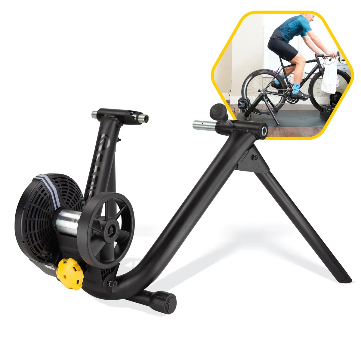 Saris M2 Smart Indoor Elektromagnetischer Widerstand Fahrrad Trainer, kompatibel mit Zwift App