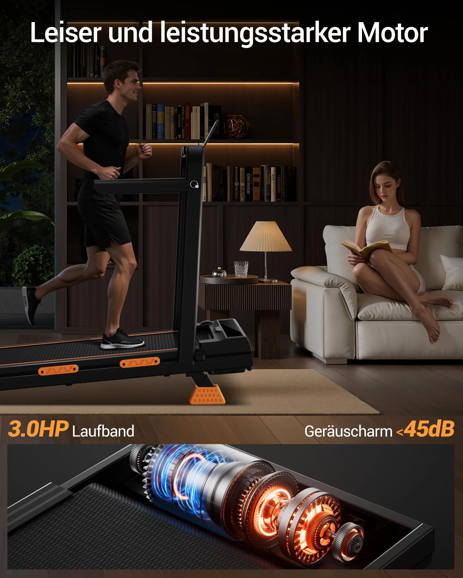 LONTEK Walking Pad mit Steigung 16%, 10KM/H Laufband für Zuhause mit Steigung, LED Anzeige, Fernbedienun, 3.0HP Leise Kleines Walking Machine für Zuhause und Büro, Belastung 159KG