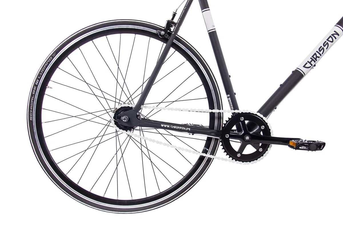 CHRISSON 28 Zoll Retro Rennrad Vintage Bike - Vintage Road N7 schwarz 56 cm mit 7 Gang Shimano Nexus Nabenschaltung, Urban Old School Fahrrad für Damen und Herren