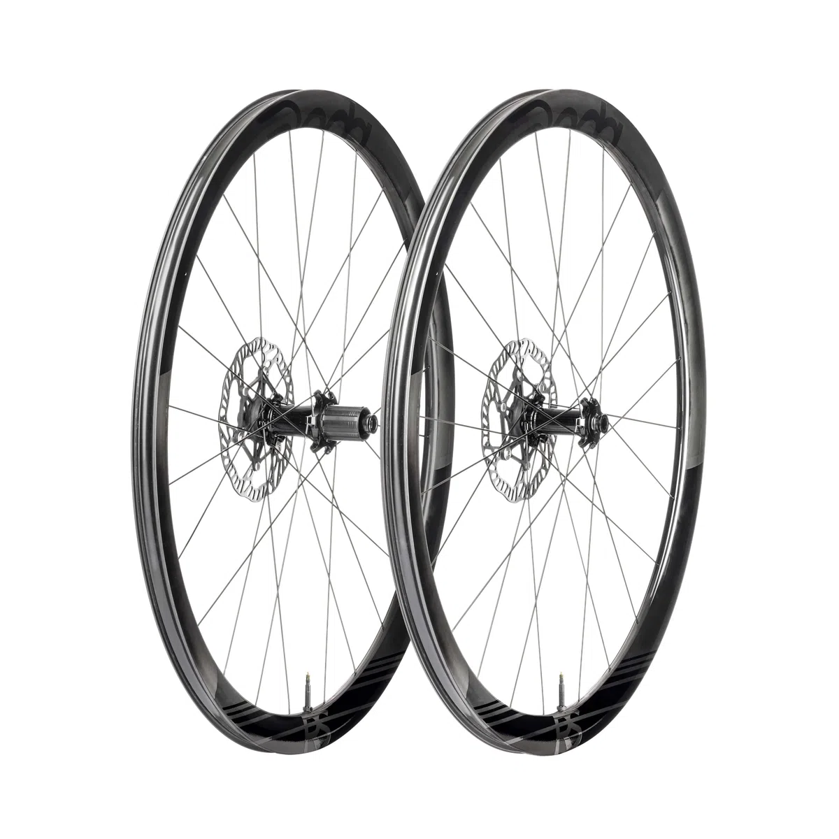 DEDA Unisex-Adult WDRS4DB-CA Radsätze, schwarz, Kohlenstoff