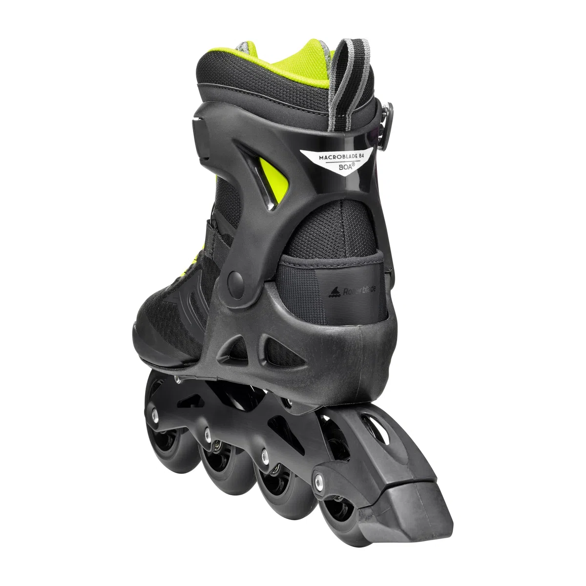Rollerblade MACROBLADE 84 BOA, Inline-Skates für Männer, Fitness Inliner, Schwarz/Lime