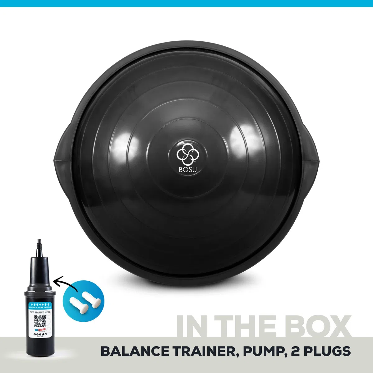 BOSU Sport Balance Trainer, Reisegröße ermöglicht einfachen Transport und Lagerung, 50 cm
