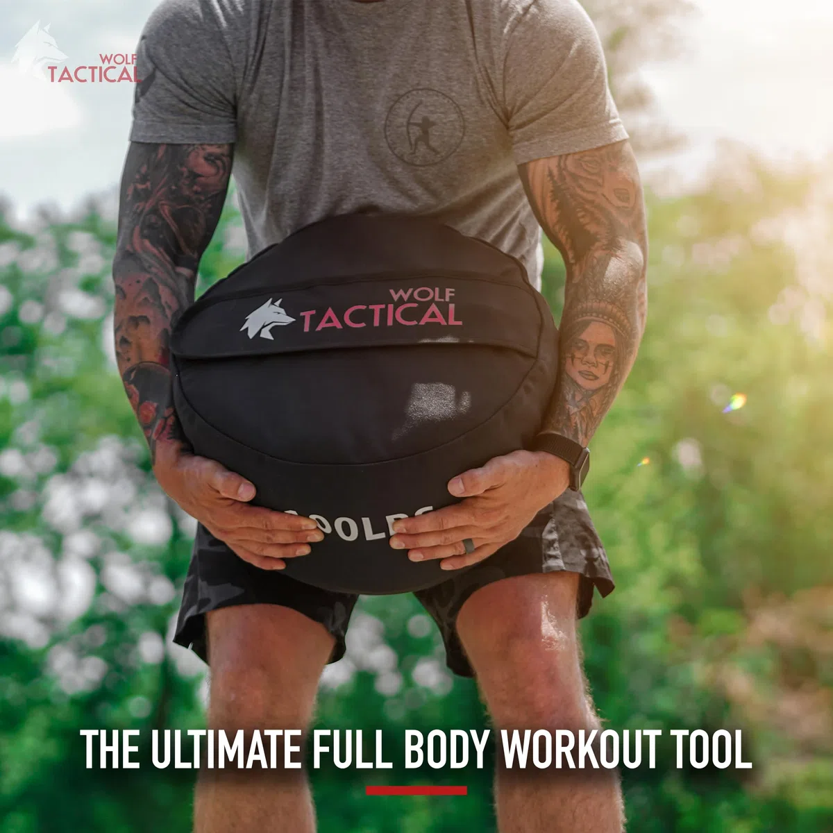 Wolf Tactical Sandbag Workout Bag Sand Bags for Weight Training Workout Sandbag Fitness Sand Bag