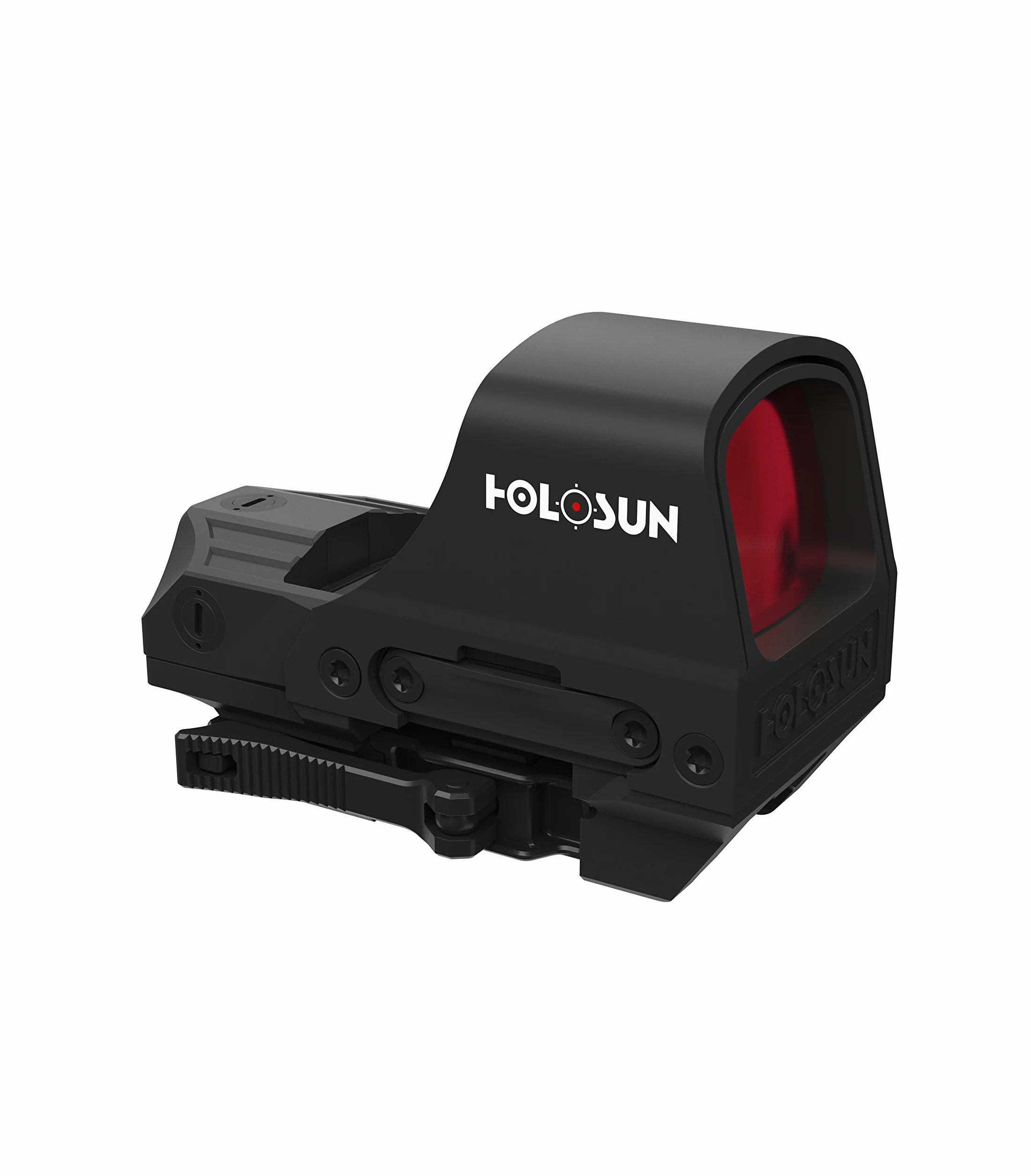 Holosun HS510C Offenes Reflex Rotpunktvisier, wechselbares 2MOA Red dot/65 MOA Ring Kreis Absehen, Solarzelle, Picatinny Schiene, für Jagd, Sportschießen, Softair, Open refl… - 70127430