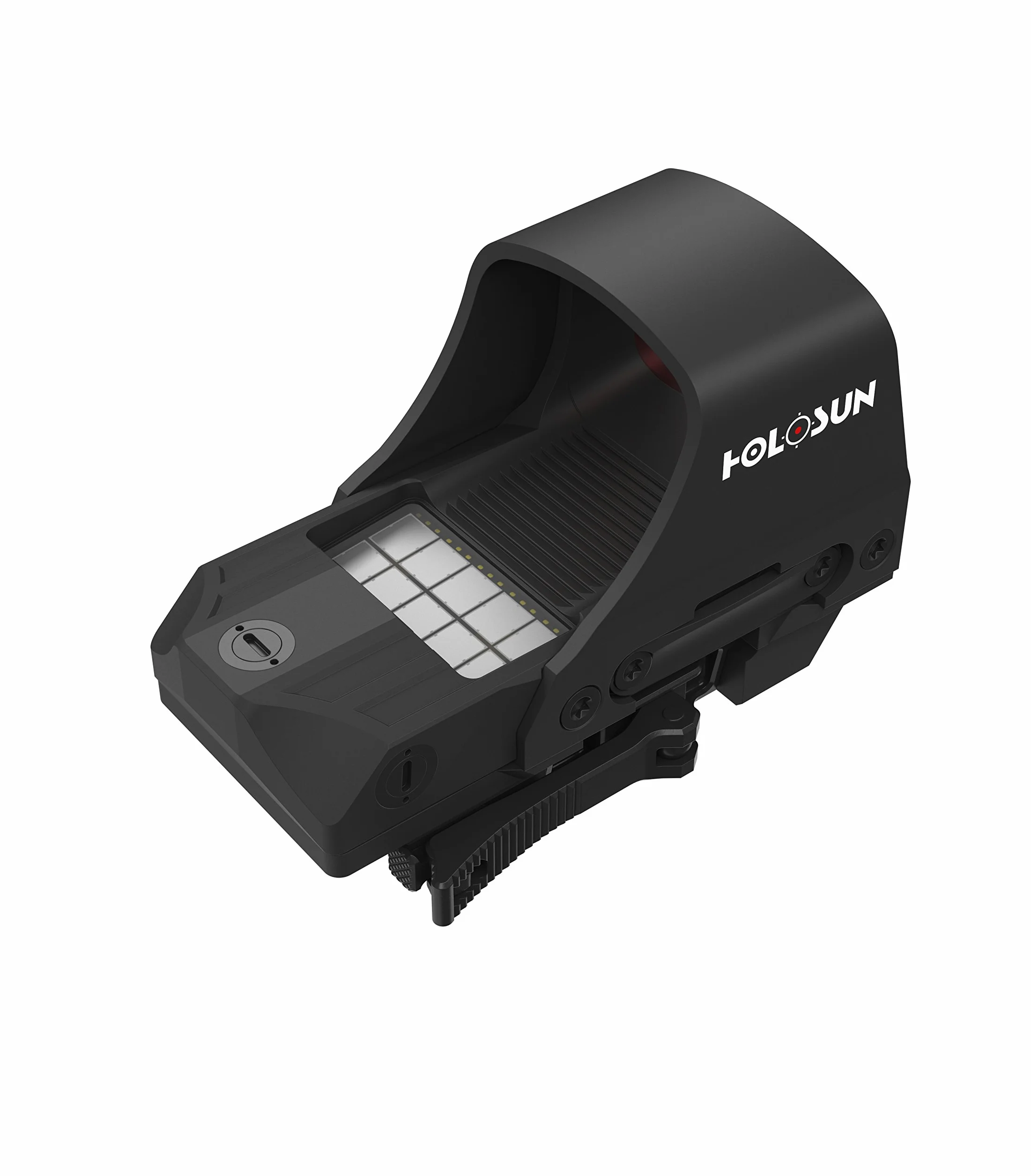 Holosun HS510C Offenes Reflex Rotpunktvisier, wechselbares 2MOA Red dot/65 MOA Ring Kreis Absehen, Solarzelle, Picatinny Schiene, für Jagd, Sportschießen, Softair, Open refl… - 70127430