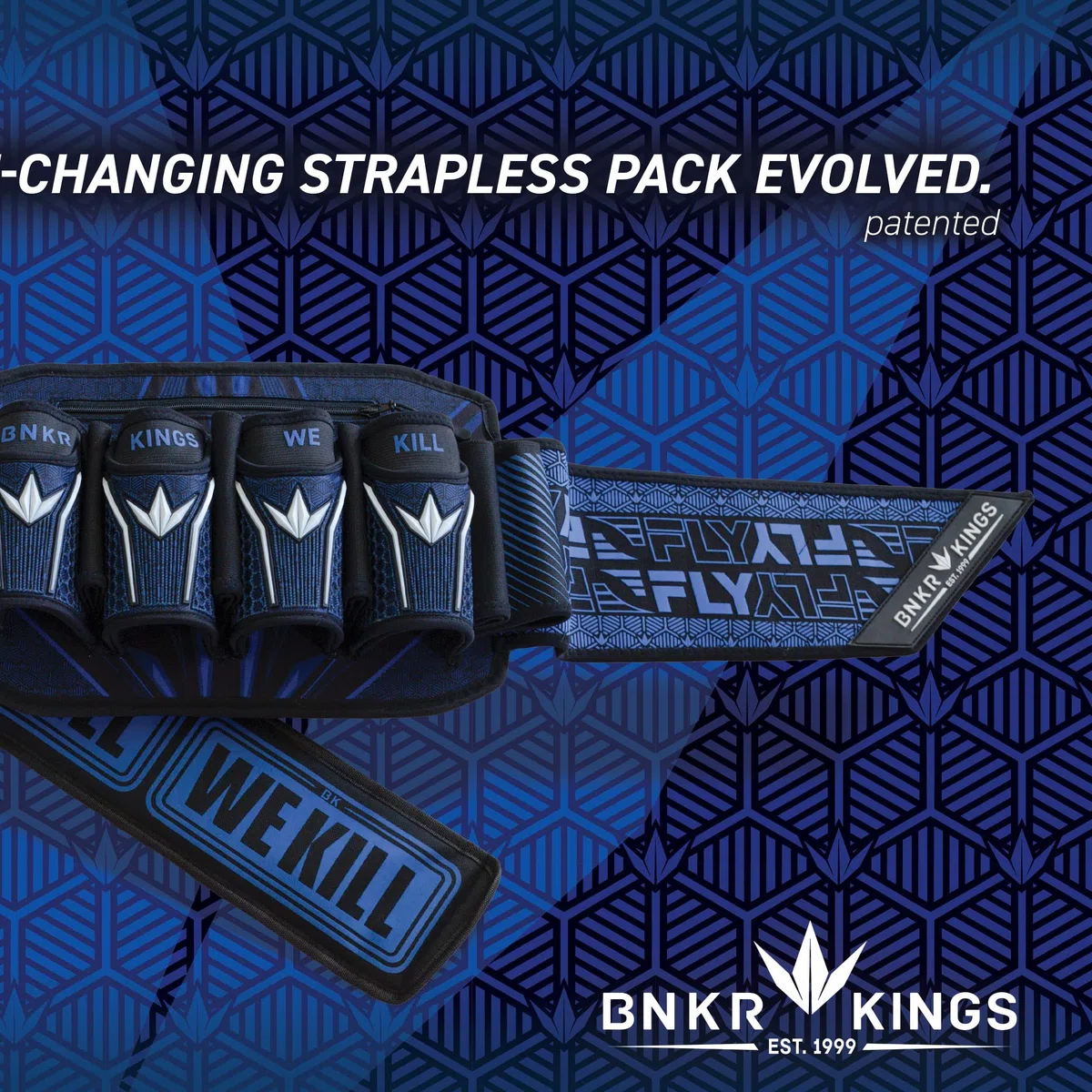 Bunkerkings Fly2 Strapless Paintball Harness Pod Packs - 4+7 and 5+8