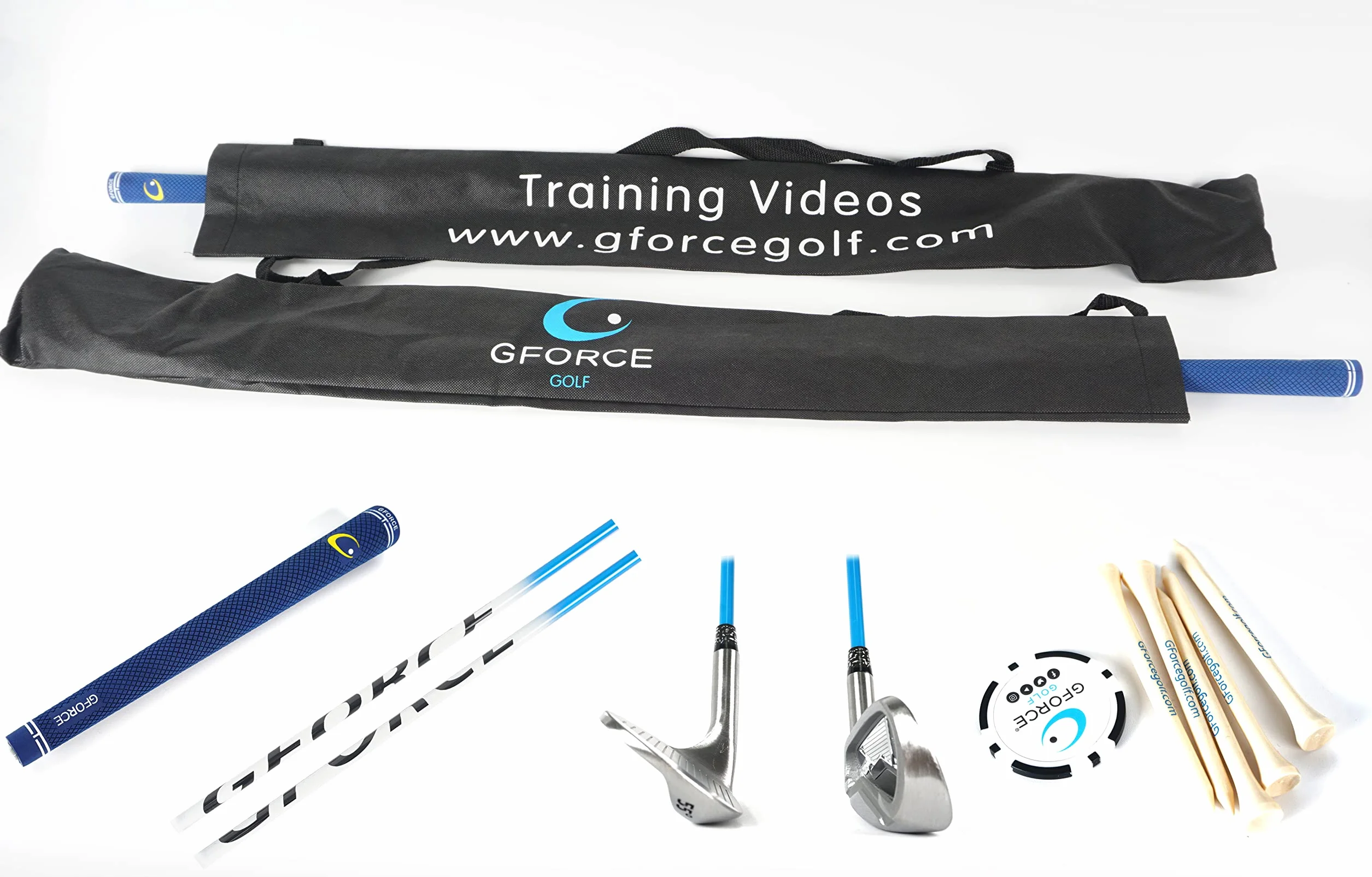 GForce 7 Iron Golf Swing Trainer - Named Golf Monthly Editor’s Choice “Best Swing Trainer 2024” Super Flexible Shaft Training Aid, Tempo, Rhythm, Transition, Timing + USGA Legal