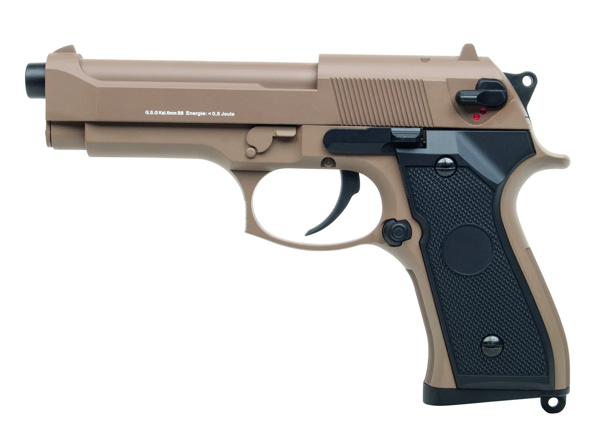 Softair Pistole Cyma CM126 GSG M92 Airsoft Vollmetall, Kal. 6mm, AEP-System < 0,5 Joule