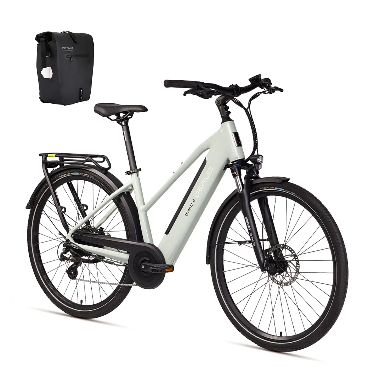 DERUIZ Quartz E-Bike Damen 28 Zoll Tiefeinsteiger, 8-Gang, 48V 13.4Ah Akku, bis zu 161 km, 55Nm Drehmoment, Hydraulische Scheibenbremsen, App, City & Trekking Elektrofahrrad für Damen & Herren