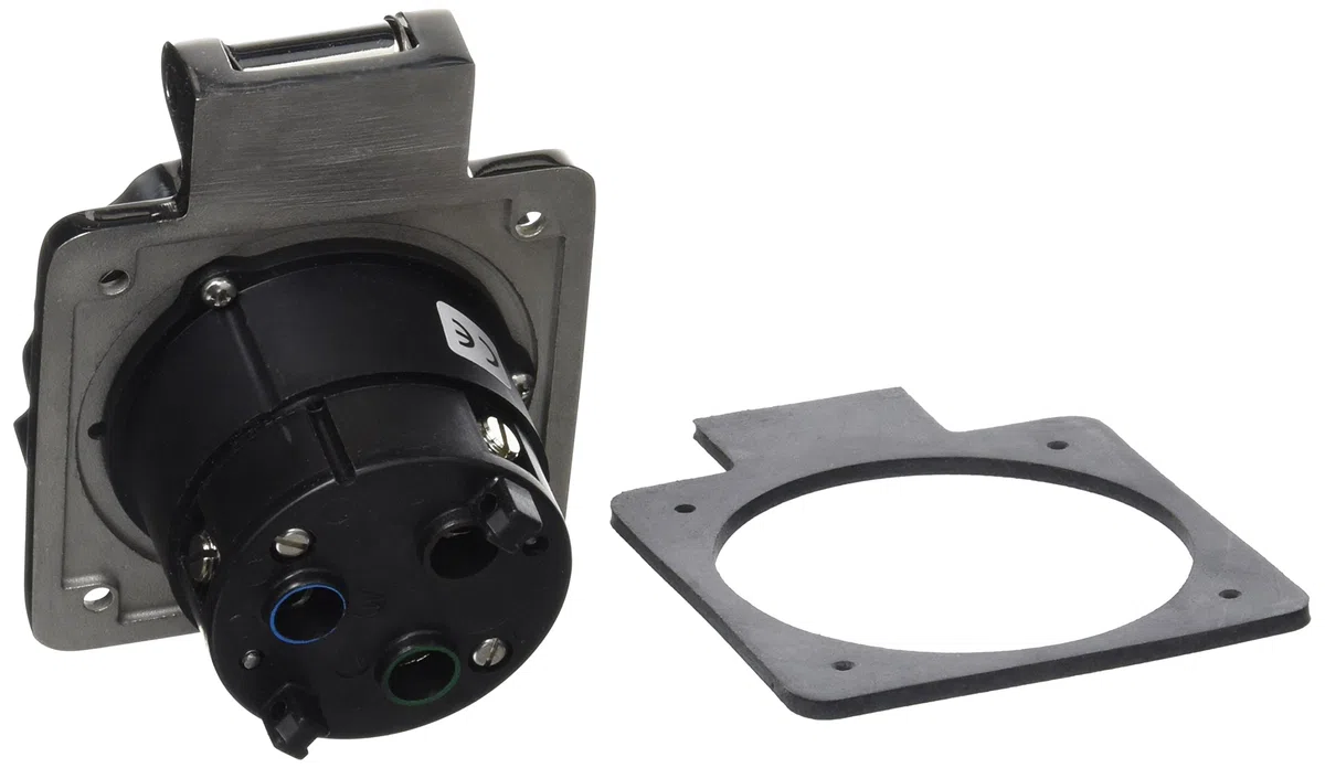Marinco 32A 230V Easy Lock Inlet Stainless Steel