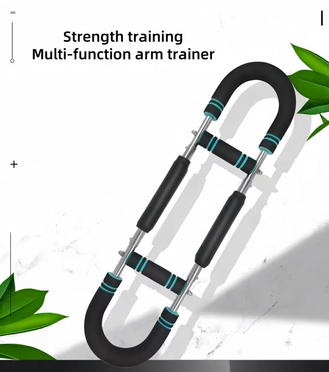 Tragbarer Federwiderstand für zu Hause, Verstellbarer Unterarmtrainer, Twister-Armtrainer, Armtrainer für Männer, Armtrainingsgerät, Brusttrainingsgerät, für Anfänger bis Sportler (blau)