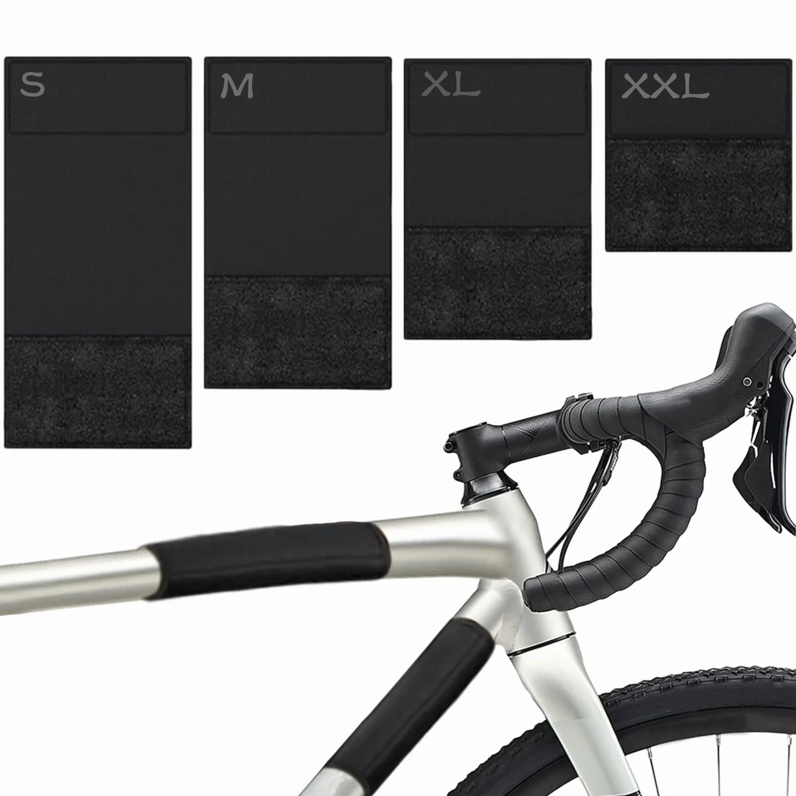 Fahrrad Rahmenschutz 4er Set, Fahrrad Rahmenschutz Transportschutz Carbon Rahmenschutz Fahrradträger Anwendbar auf Fahrradträger,E-Bike Zubehör,Fahrrad Zubehör(Neopren)