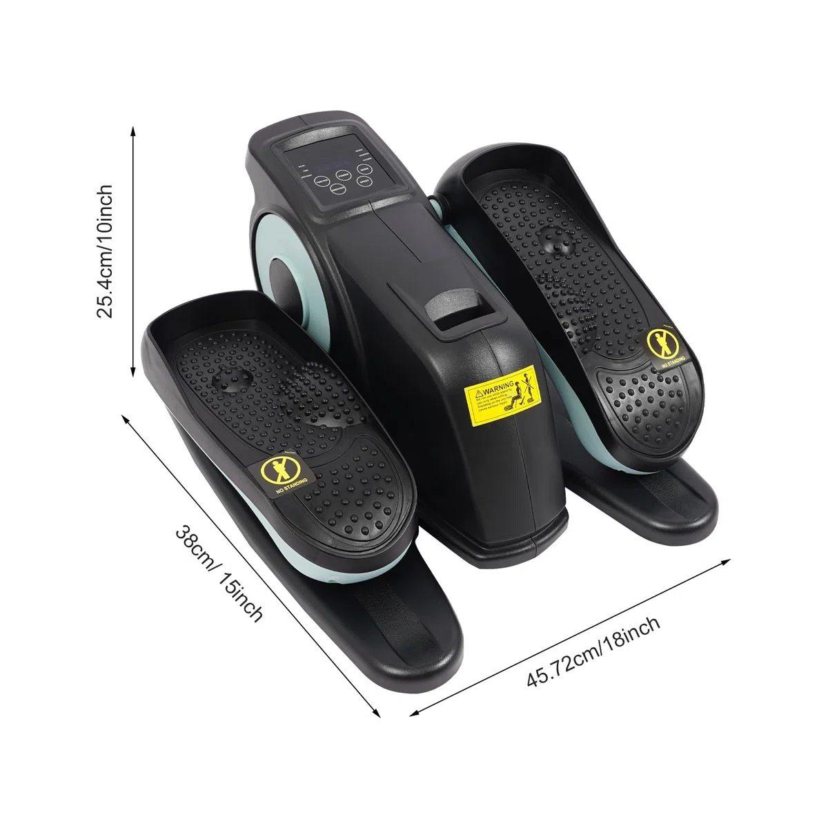 Mini Ellipsentrainer, Tragbarer Pedal-Trainer, Fußpedal-Trainingsgerät, Untertisch Elektrischer Crosstrainer, mit Fernbedienung, LCD Display, Hometrainer