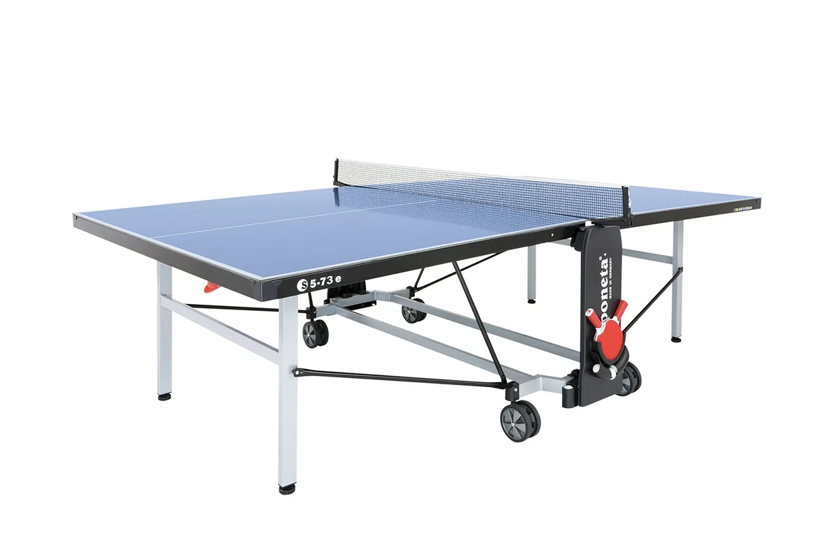 Tischtennisplatte: Sponeta Deluxe Compact Outdoor S5-73e - blau