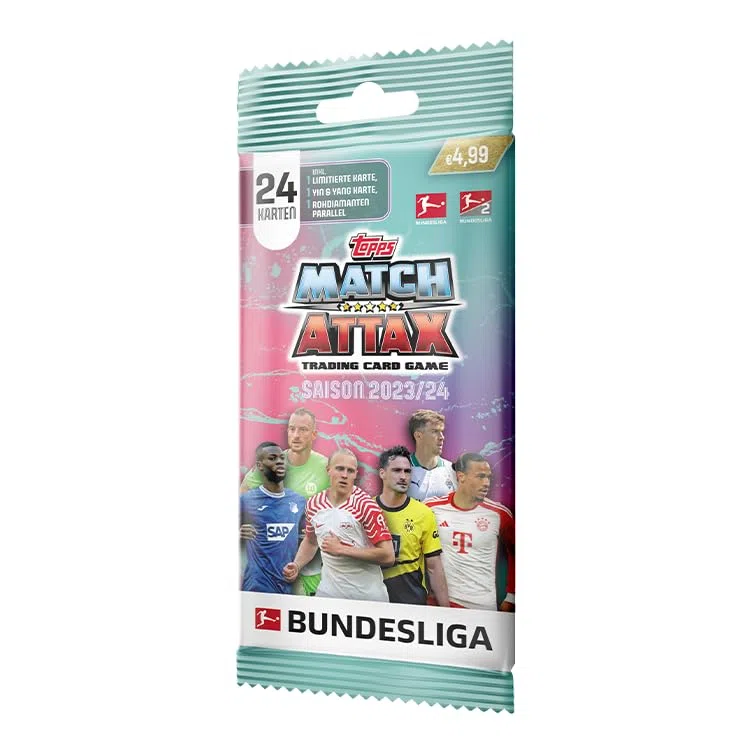 Topps Bundesliga Match Attax 23/24 - Fatpack Box (14 Päckchen / 336 Karten)