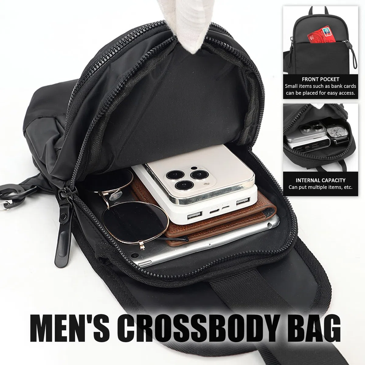 JSTHHTT Gym Shoulder Bags: Sling Bag Damen Klein, Sling Rucksack Damen, Eingurt Rucksack - Sport-Schultertaschen für Herren Damen, Brusttasche Herren Damen, Ideal für Reisen, Sport Freizeit