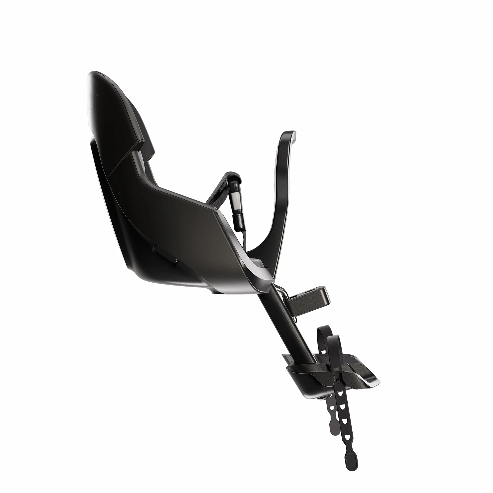 Vorderrad-Babysitz Bobike Evolve Mini mit Wrap-Around-Design, Steuerrohr-Montagesystem, verstellbaren Fußstützen und ultimativer Sicherheit