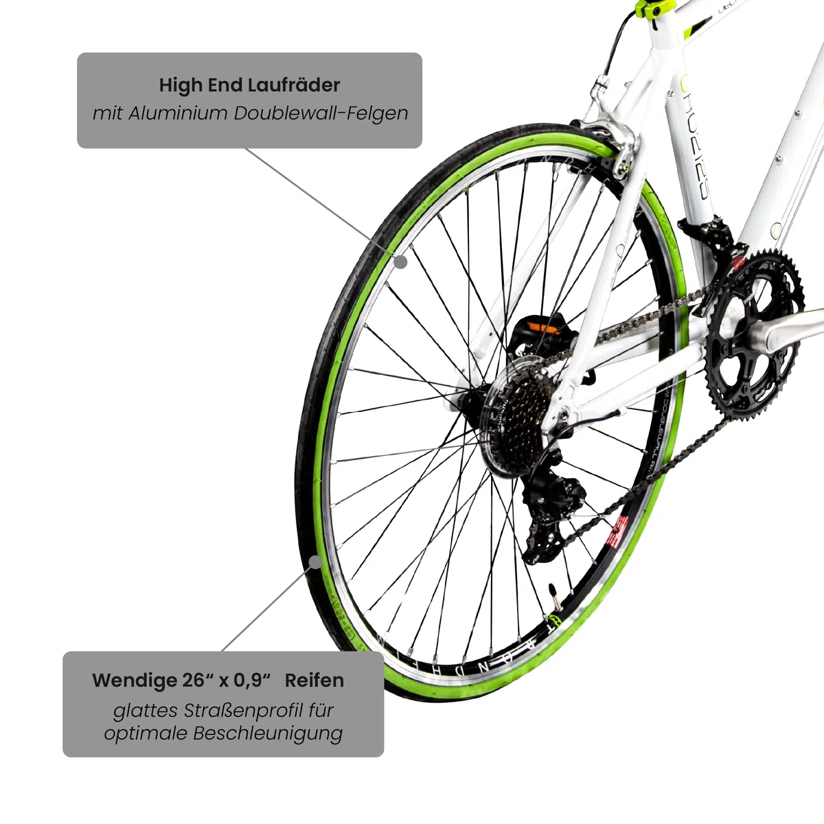 Galano Rennrad 26 Zoll Jugendrad Vuelta STI Jugendfahrrad 14 Gänge Fahrrad